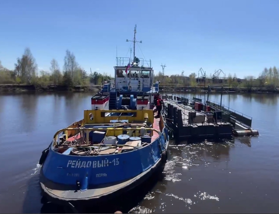 Для «Экохода» на новом маршруте Пермь-I — Закамск устанавливают модульный  причал :: Электронная версия газеты 