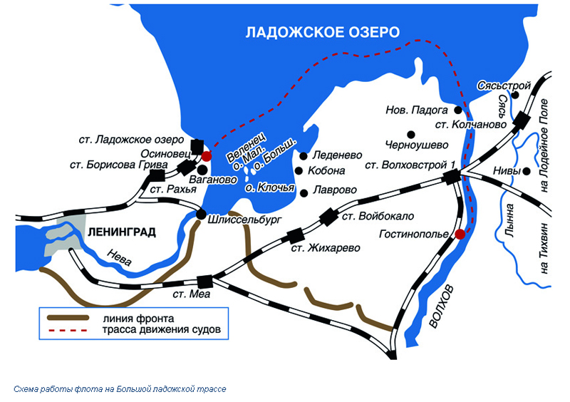 Дорога жизни карта маршрута